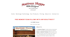 Desktop Screenshot of mattressshoppews.com